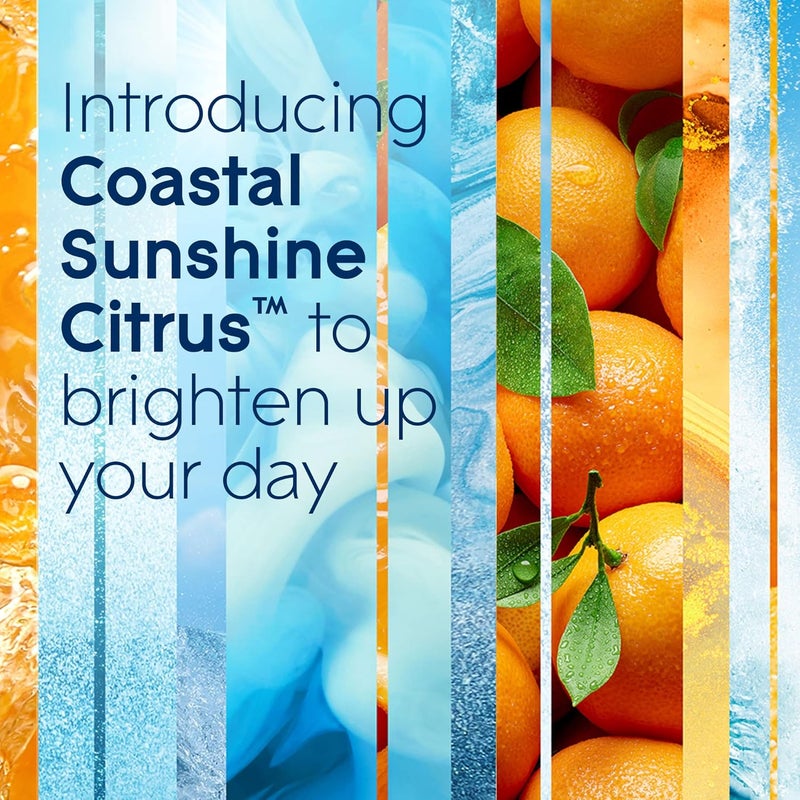 Glade PlugIns Refills Air Freshener Starter Kit, Scented Oil for Home and Bathroom, Coastal Sunshine Citrus, 0.67 Fl Oz, 1 Warmer + 1 Refill (Pack of 2) - Image 3